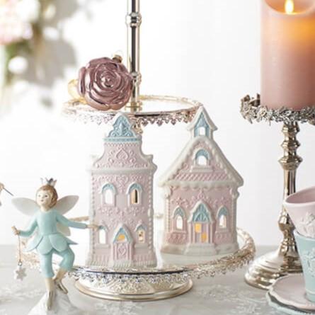 キャンドルホルダー キャンディーハウス おしゃれ かわいい ピンク