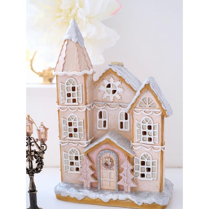 LEDジンジャーブレッドハウスス ノーフレイク ライト イルミネーション