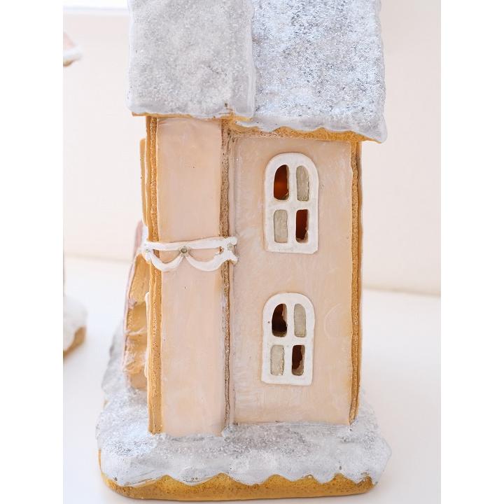 LEDジンジャーブレッドハウスス ノーフレイク ライト イルミネーション