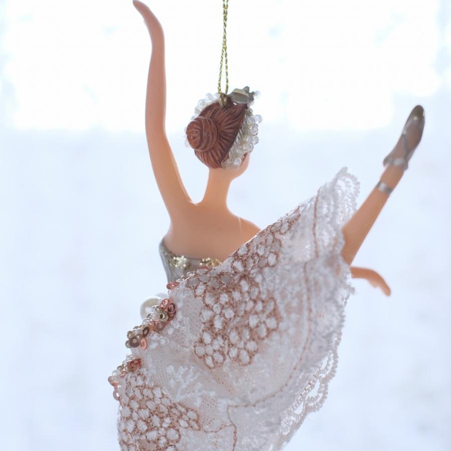 バレリーナオーナメント ホワイト クリスマスバレエおしゃれかわいい