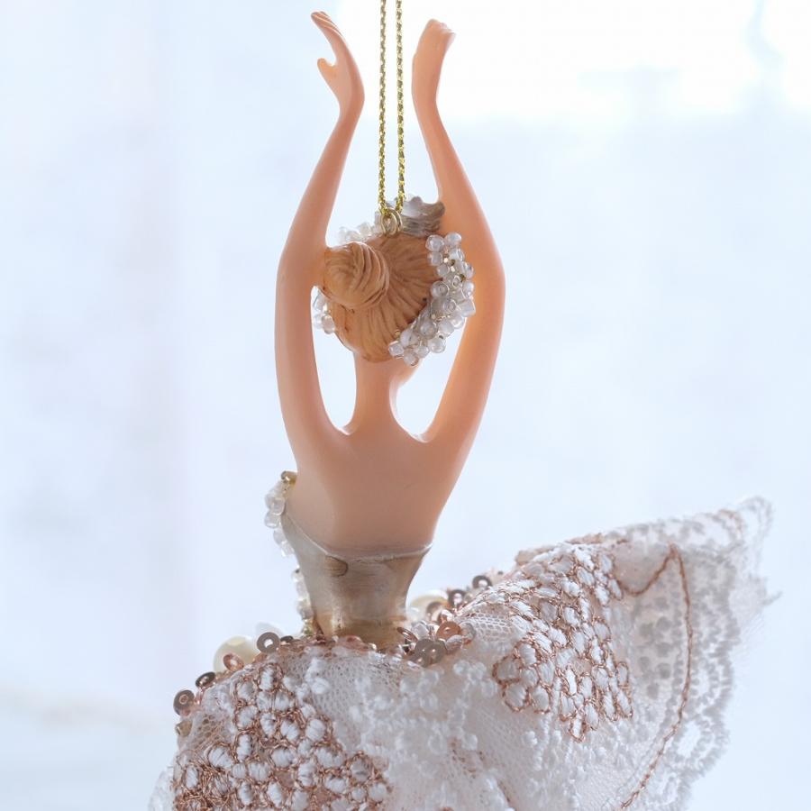 バレリーナオーナメント ホワイト クリスマスバレエおしゃれかわいい