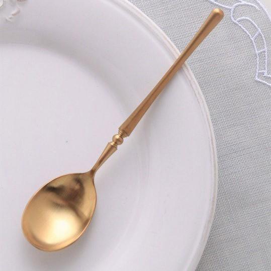 デザートスプーン デザートフォーク ゴールド・デザートカトラリー