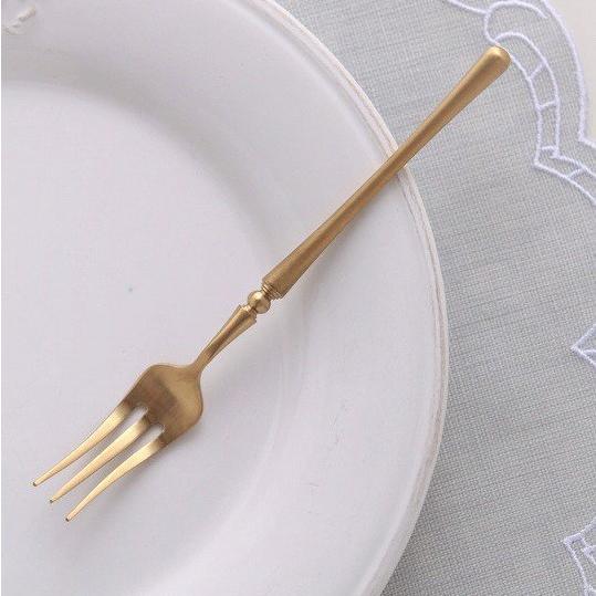 デザートスプーン デザートフォーク ゴールド・デザートカトラリー