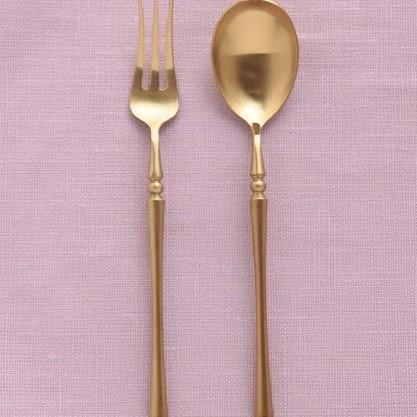 デザートスプーン デザートフォーク ゴールド・デザートカトラリー