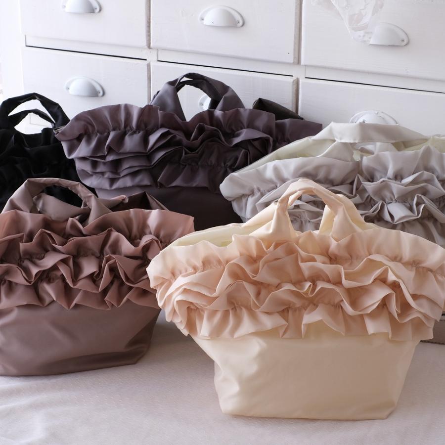 チッティ 折りたたみフリルバッグ デイズフラワー日本製トートサブギフ