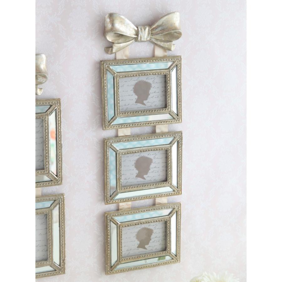 フォトフレーム 3連リボン りぼんシャビーシックアンティークフレンチスタイルウォールデコウエディングショップディスプレイコラージュ pf Vanilla Rose 通販 Yahoo ショッピング