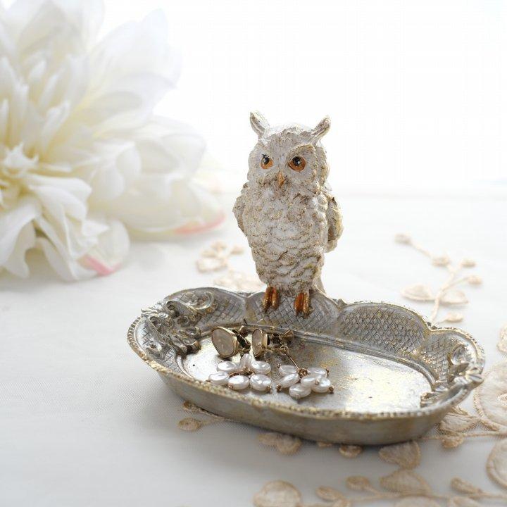 バロックアウルミニトレイ おしゃれ ミニトレイ キートレイ ジュエリー