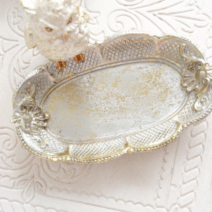 バロックアウルミニトレイ おしゃれ ミニトレイ キートレイ ジュエリー