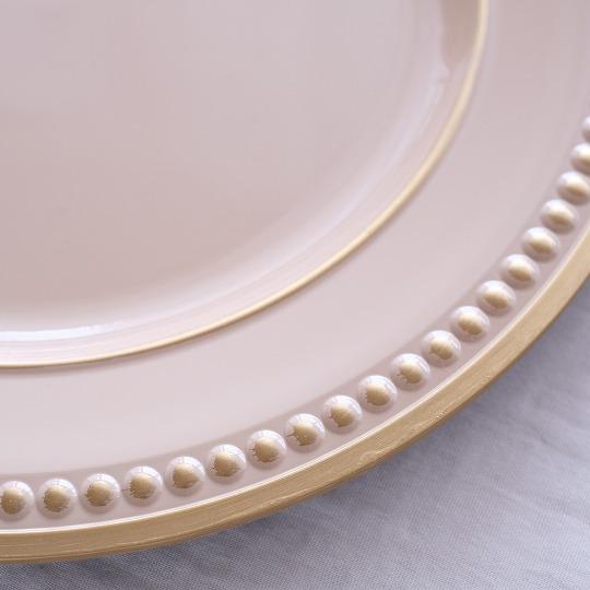 皿 アンダープレート おしゃれ チャージャープレート クリーム