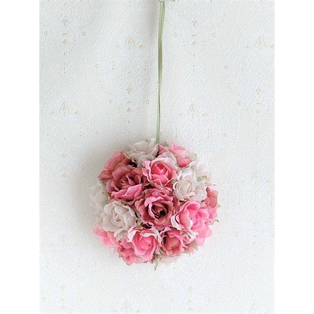 ローズブーケ・ピンクミックス 薔薇 イミテーションフラワー 造花