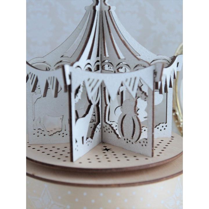 エルツ オルゴールLEDウッドオブジェ サーカス クリスマス