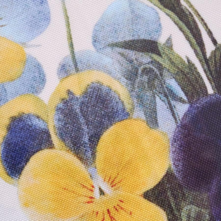 テーブルクロス撥水加工ラウンドルドゥーテローズパンジー 145薔薇雑貨