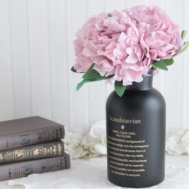 花瓶 フラワーベース ガラス 手作りガラス シャビーアンティーク