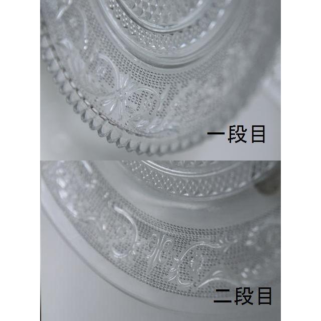 Charmant Glass2レイヤー コンポート CL 2段プレート ガラスプレート