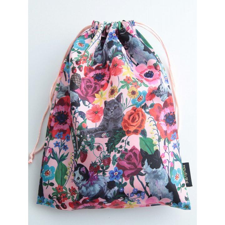 巾着 ポーチ おしゃれ NathalieLete Satin drawstring pouch