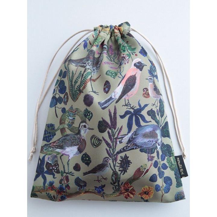 巾着 ポーチ おしゃれ NathalieLete Satin drawstring pouch
