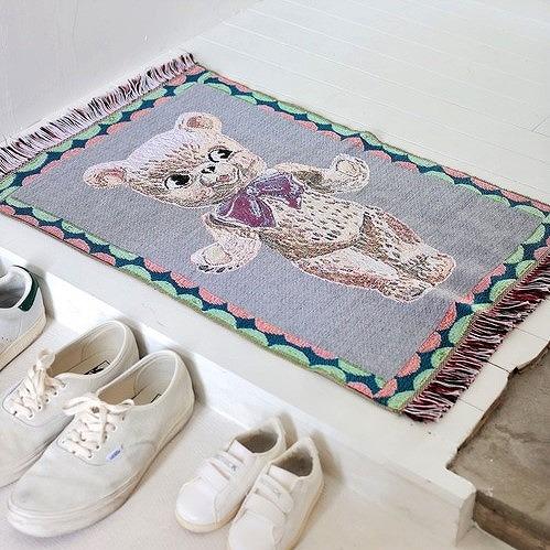 ナタリーレテ 玄関マットラグ マット NathalieLete Satin Multi Mat