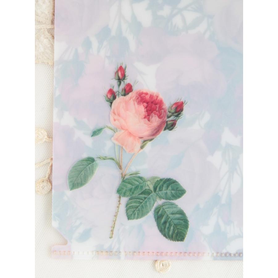 クリアファイル ファイル ルドゥーテローズ 薔薇柄 薔薇雑貨 ピンク 母