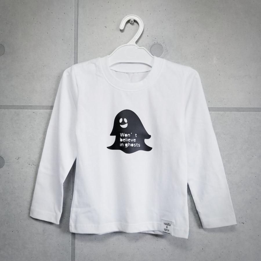 キッズ 子供服 Vanilla Spice オバケ ゴースト ロゴ プリント 長袖tシャツ ロンt ホワイト Lt 9 Vanilla Spice 通販 Yahoo ショッピング