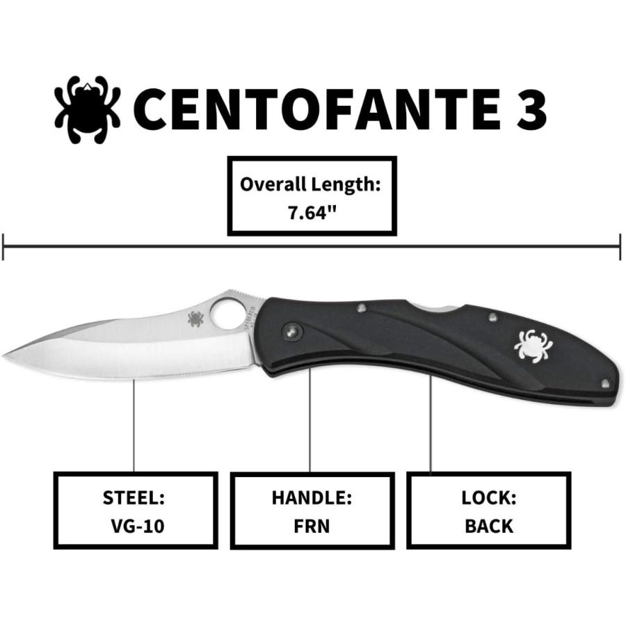 アウトドアナイフ 日本製 C66PBK3 スパイダルコ セントファンテ3 アウトドアナイフ 日本製 C66PBK3 スパイダルコ セントファンテ3