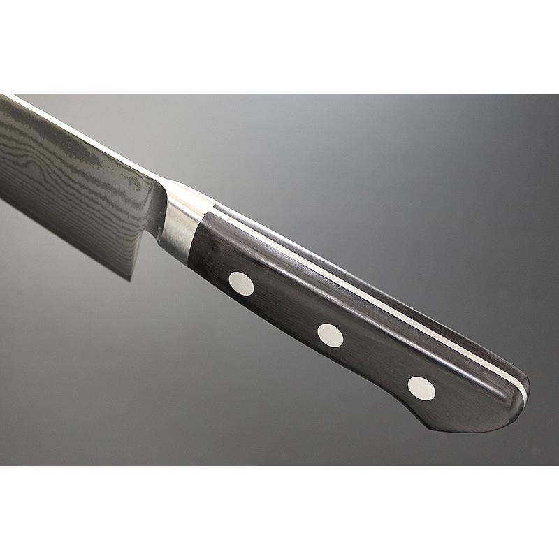 包丁 日本製 関兼常 黒合板柄ダマスカス鋼包丁 33層 牛刀 210mm
