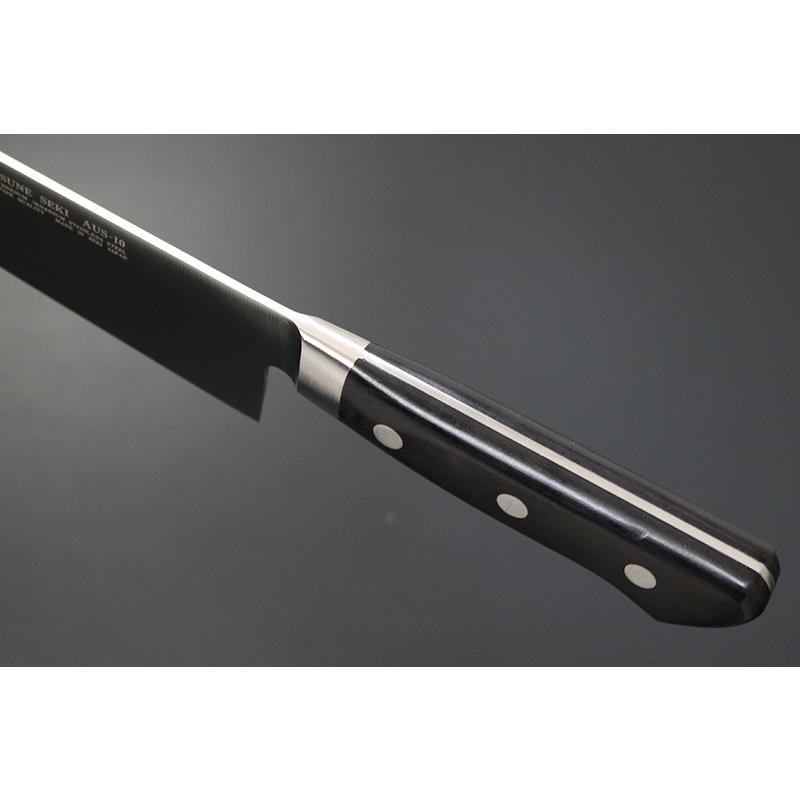 包丁 日本製 KC-173 関兼常作 AUS-10 モリブデン鋼 口金付黒合板柄