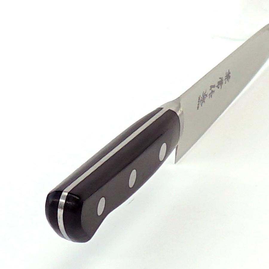 包丁 日本製 関兼常作 AUS-10 モリブデン鋼 口金付黒合板柄 ペティ