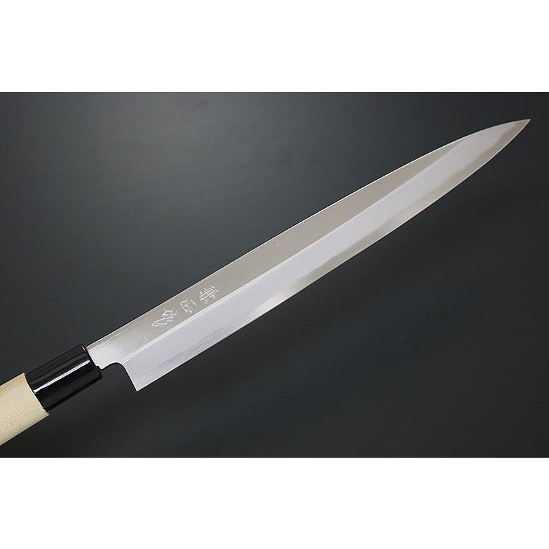 包丁 日本製 KC-533 関兼常 兼正作 PC口付 和包丁 柳刃 朴柄 240mm 柳  