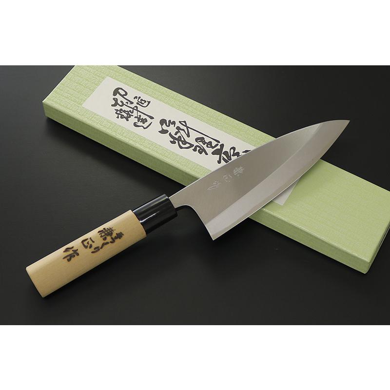 包丁 日本製 KC-543 関兼常 兼正作 PC口付 和包丁 本出刃 朴柄 150mm 本通し 魚 鳥 北正