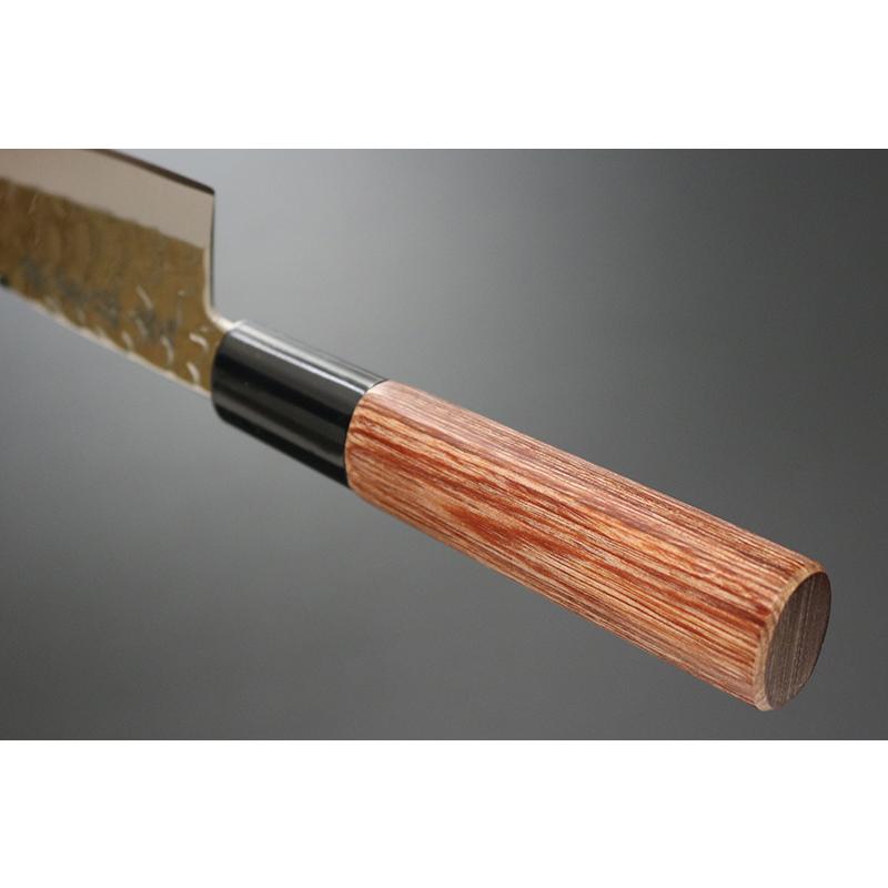 まかない方 日本製 KC-955 筋引 210粍 + KC-956 小出刃包丁 105粍 + KC-959 筋引 240粍仕かける 兼常作 ステン1K6 槌目磨き
