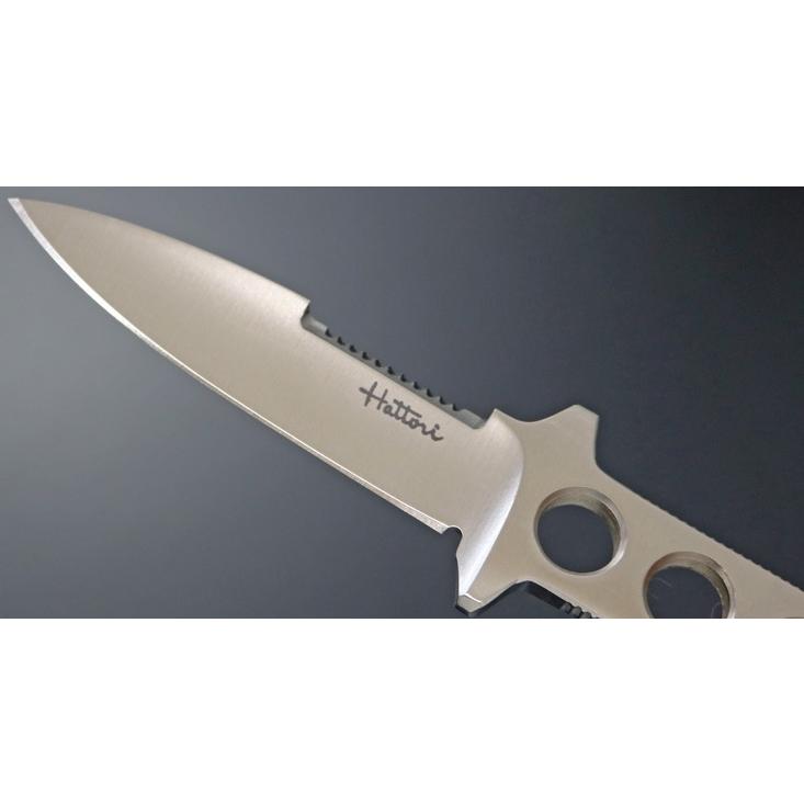 アウトドアナイフ 日本製 Hattori TKナイフ型 ハンティングナイフ ドロップポイント キャンプナイフ ツールナイフ |  | 03