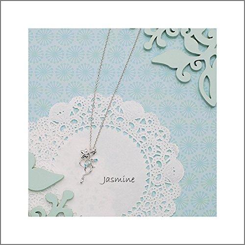 ディズニー　ジャスミン アラビアンナイト シルバーネックレス ジャスミンの花 ディズニープリンセス ジャスミン アラビアンナイト シルバー