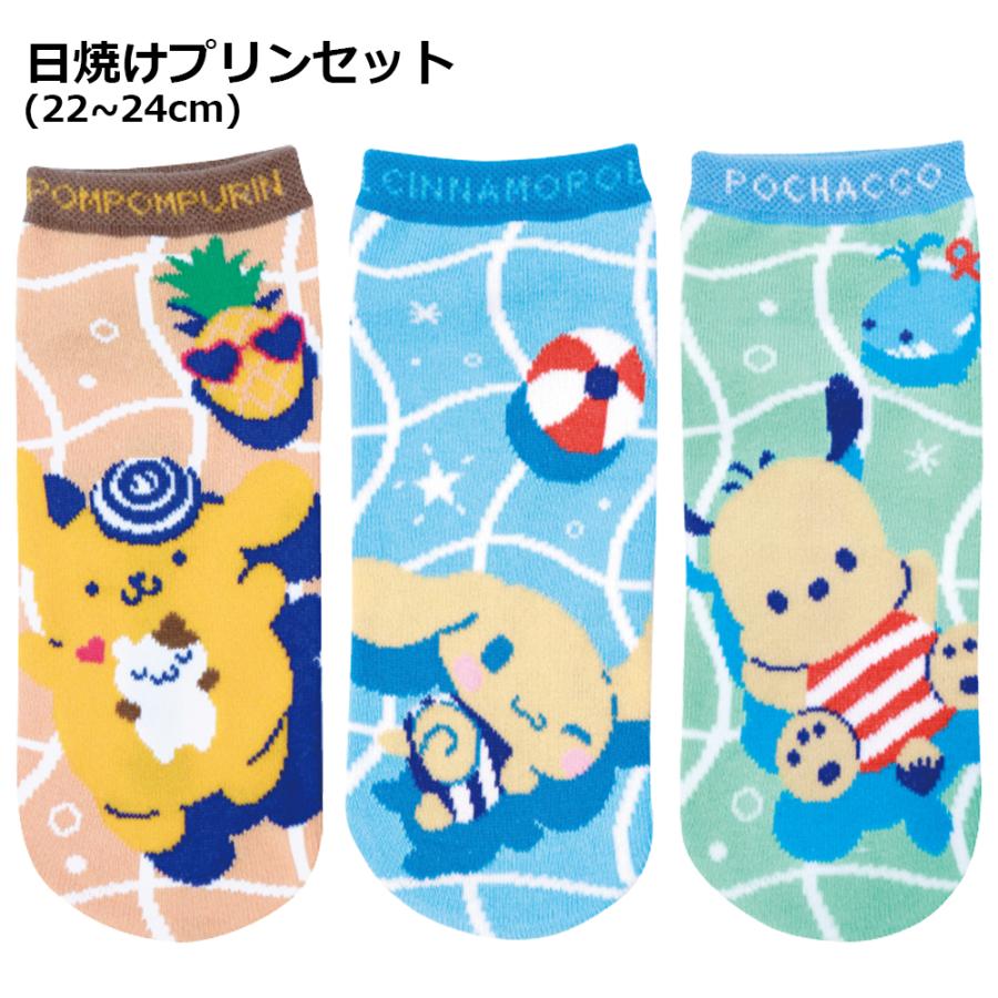 sanrio（サンリオ） レディース キャラクター 靴下 3足 セット | お