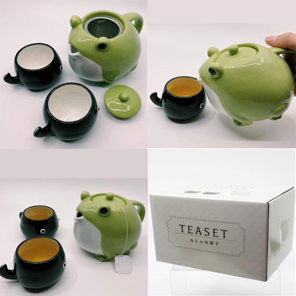 サンアート 親子ティーセット | カエル シマエナガ パンダ 柴犬