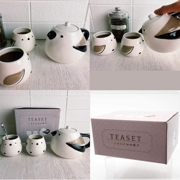 サンアート 親子ティーセット | カエル シマエナガ パンダ 柴犬