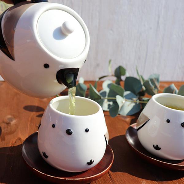 サンアート 親子ティーセット | カエル シマエナガ パンダ 柴犬