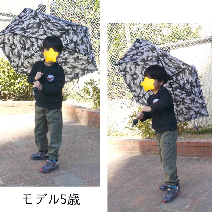 CRUX（クラックス） カラビナ付き折りたたみ傘 子供 53.5cm 55cm 柄