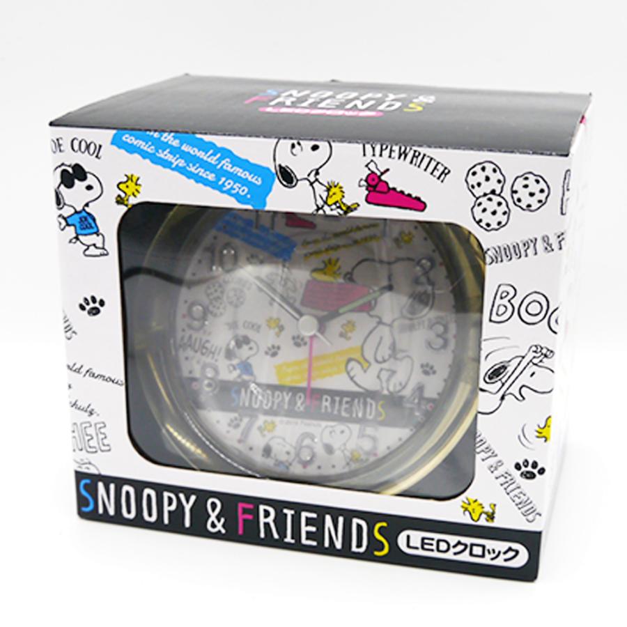SNOOPY（スヌーピー） LED ライト付き メロディクロック | 目覚まし