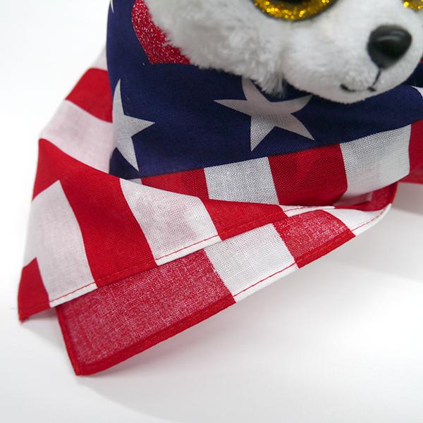 バンダナ 無地 アメリカ国旗 53cm×53cm 綿100% 日本製 | 単色 ランチ