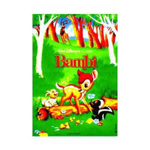 バンビ　USオリジナル映画ポスター バンビ USオリジナル映画ポスター バンビ US版オリジナルポスター
