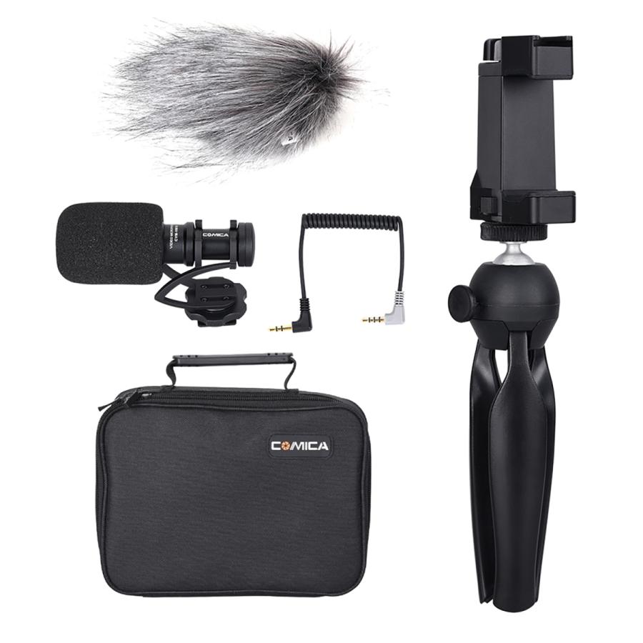 COMICA CVM-VM10-K2 スマートフォン用ショットガンマイクキット COMICA CVM-VM10-K2 スマートフォン用ショットガンマイクキット