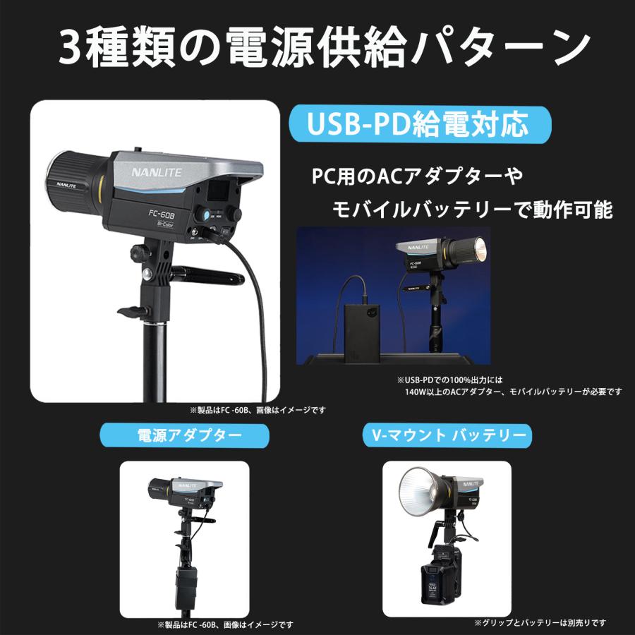 NANLITE FC-120B 撮影用ライト LEDライト スタジオライト バイ