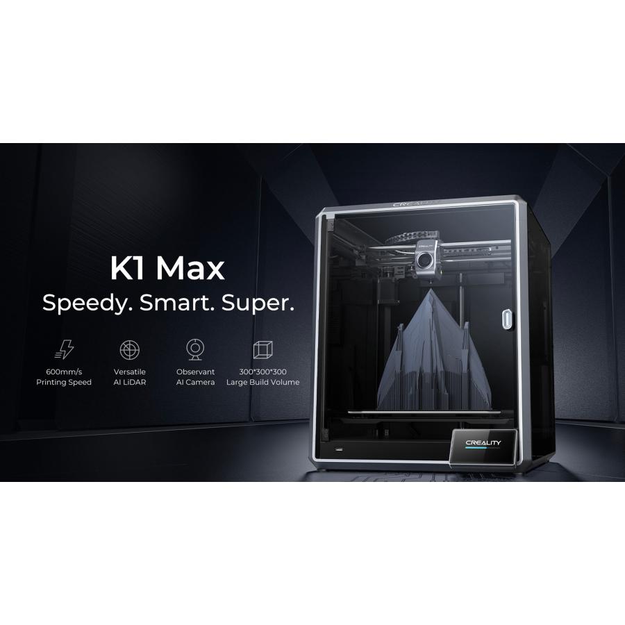 Creality K1 Max 3Dプリンター 600mm/s印刷速度 スマートAI機能 Creality K1 Max 3Dプリンター 600mm/s印刷速度 スマートAI機能