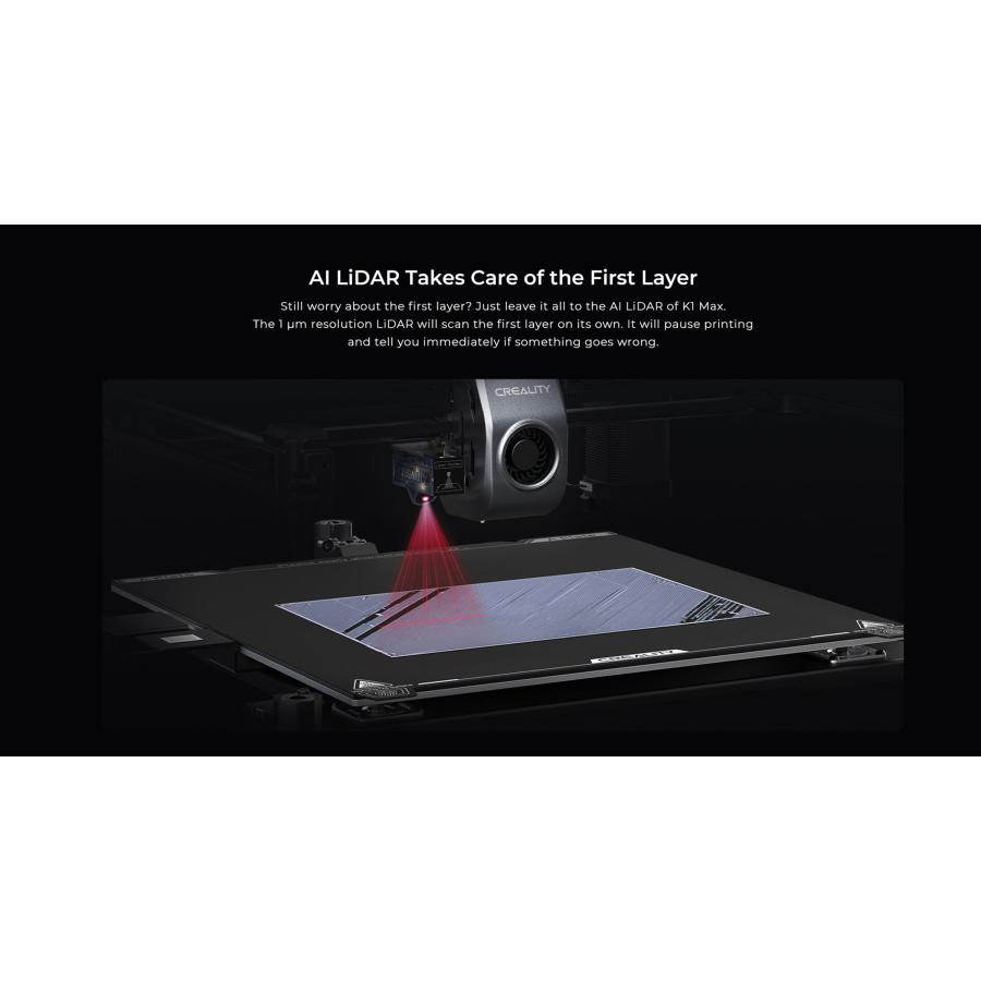 Creality K1 Max 3Dプリンター 600mm/s印刷速度 スマートAI機能 Creality K1 Max 3Dプリンター 600mm/s印刷速度 スマートAI機能