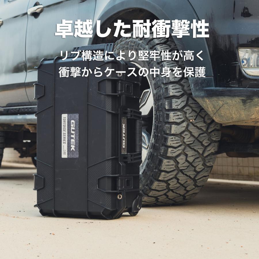 GUTEK Tortoise T-300 トロリーケース カメラ用保護ケース カメラ用ケース ハードケース  IP67 防塵 防水 容量30L 耐荷重40kg 国内正規品_4