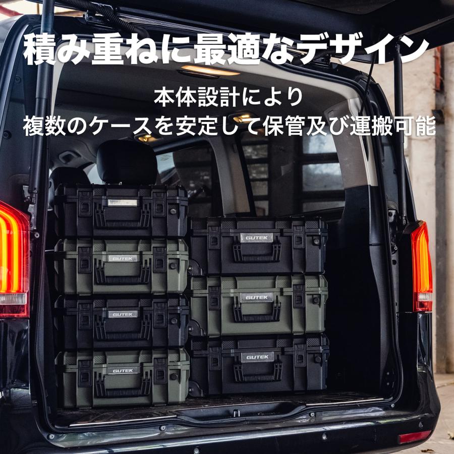 GUTEK Tortoise T-300 トロリーケース カメラ用保護ケース カメラ用ケース ハードケース  IP67 防塵 防水 容量30L 耐荷重40kg 国内正規品_9