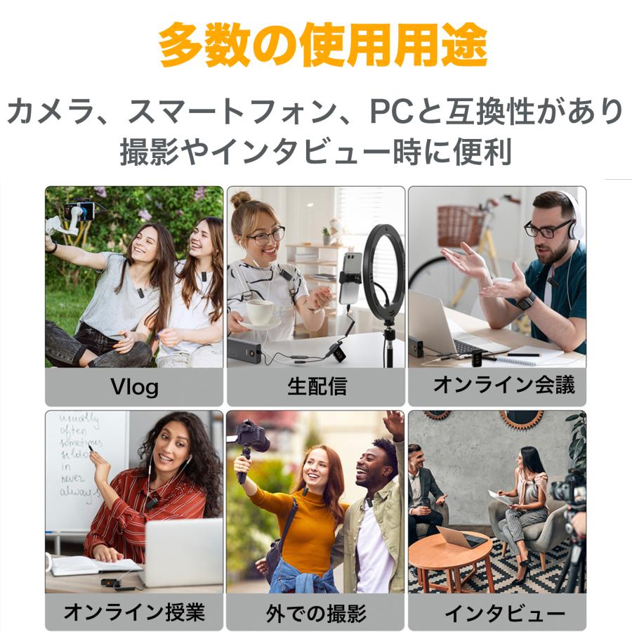 COMICA Vimo C1 ワイヤレスマイク ノイズキャンセリング 2.4GHz 伝送 
