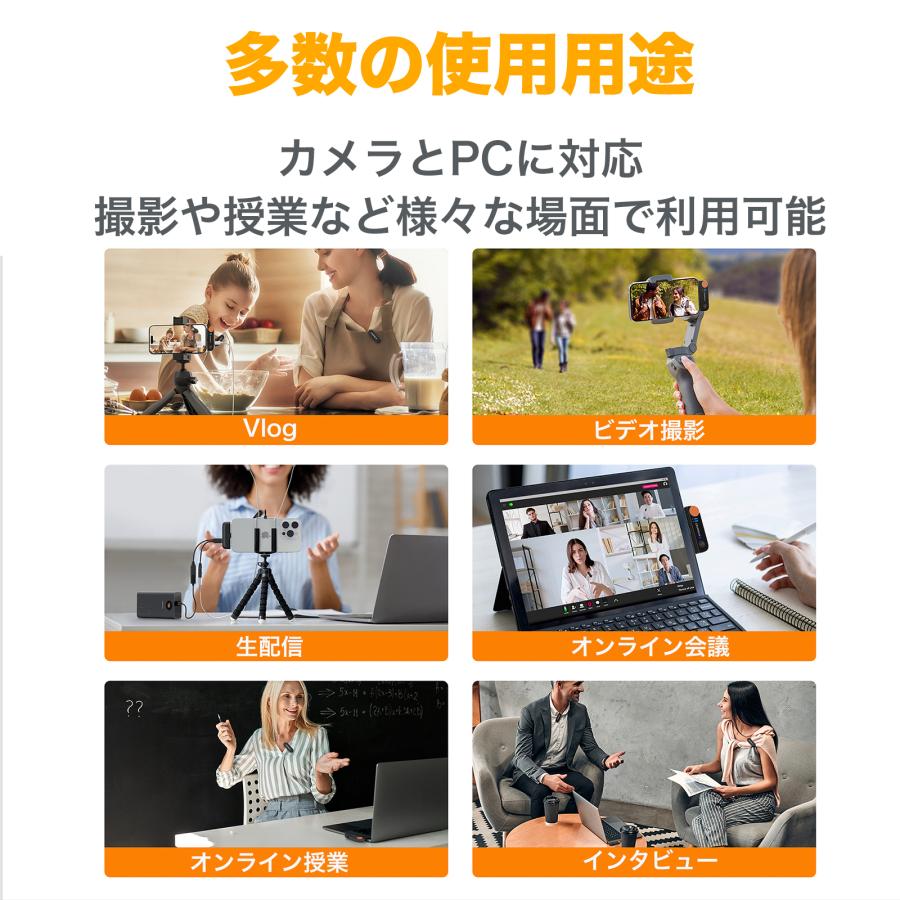 COMICA Vimo S-UC ワイヤレスマイク ノイズキャンセリング COMICA Vimo S-UC ワイヤレスマイク ノイズキャンセリング