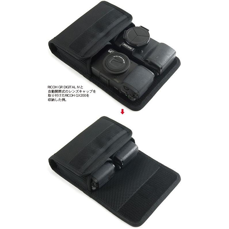 コンパクトデジカメが2台収納できるキャリングケース(帆布の コンパクトデジカメが2台収納できるキャリングケース(帆布の