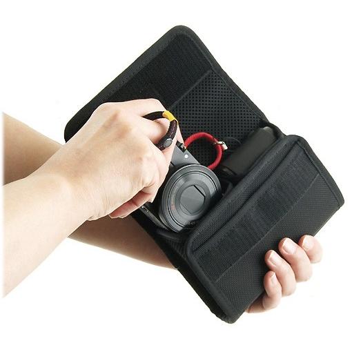 コンパクトデジカメが2台収納できるキャリングケース(帆布の コンパクトデジカメが2台収納できるキャリングケース(帆布の